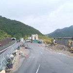 <p>仮設ヤード全景<br />平成28年5月31日</p>

