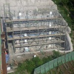 <p>橋台施工状況<br />平成28年7月末日</p>
